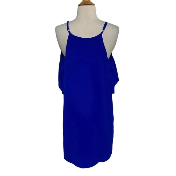 Charming Charlie L royal cold shoulder dress‎ - Picture 5 of 7